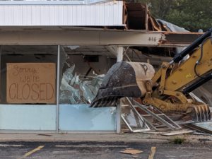 demolition at haysville laundry